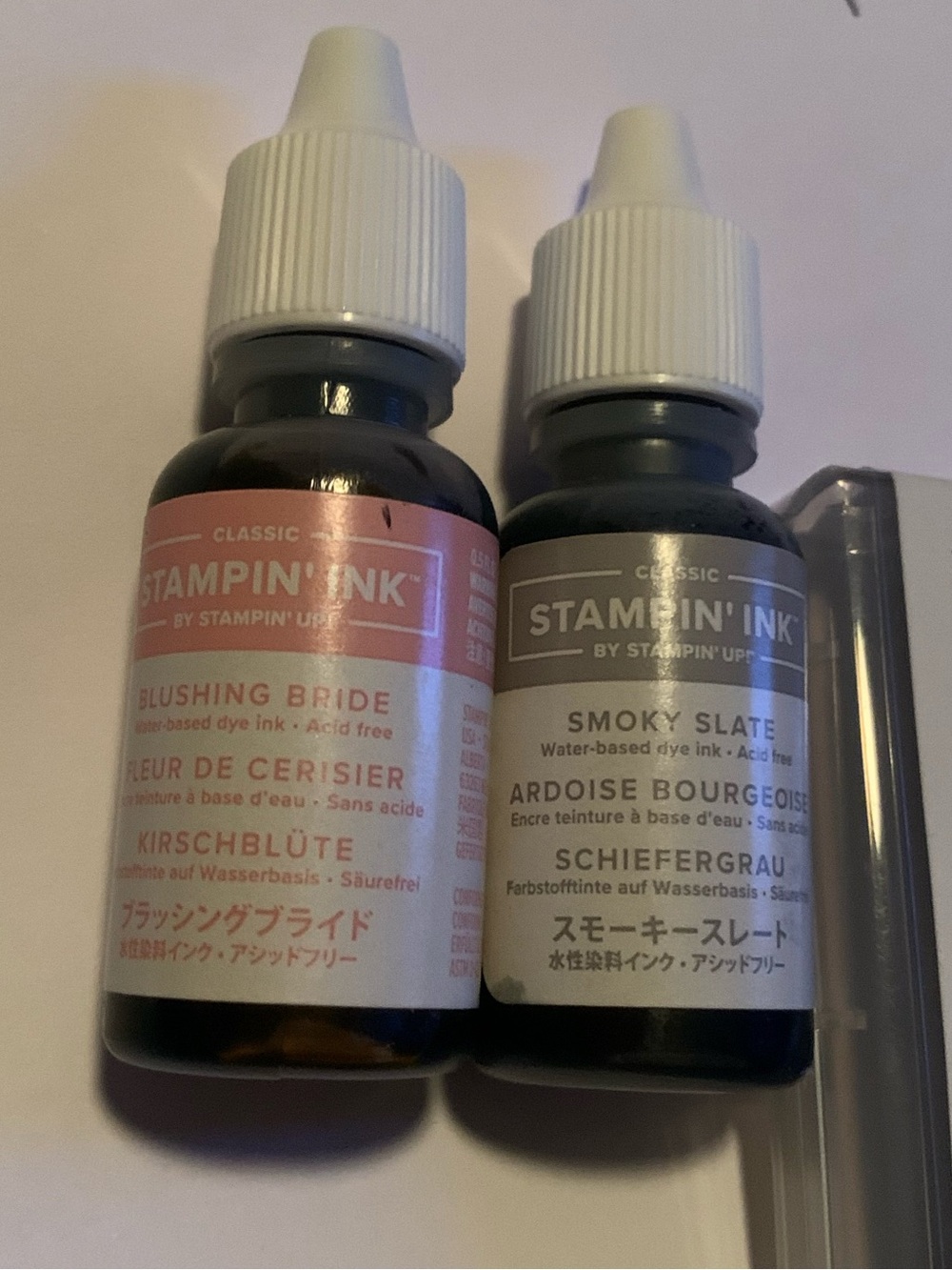 Stampin' Up! Blushing Bride & Smoky Slate Ink Refills. Never used
